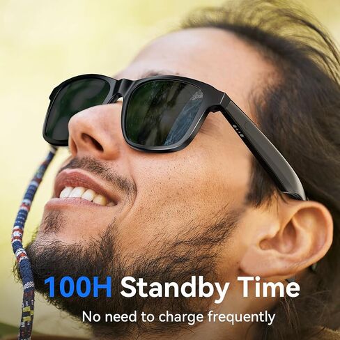 Smart Glasses for Women Men,Bluetooth Glasses with Photochromic Lenses,Built-in Mic & Speakers,Anti-Blue Light Lens with Hands-Free Listening Voice Control,Perfect for Indoor Outdoor in Saudi Arabia