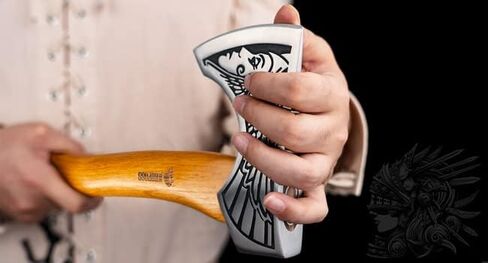 NedFoss 13" Valkyrie Viking Axe, Handmade Viking Hatchet w/Leather Sheath in Saudi Arabia