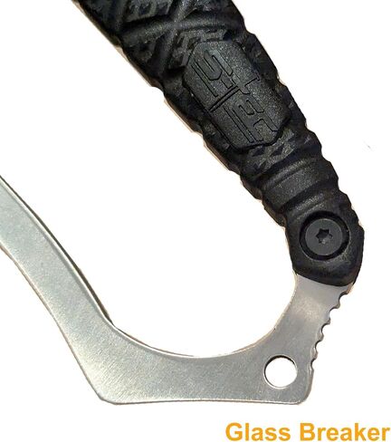 NLX 11" Silver Tanto Drop Point Style Machete and Outdoor Tools with Glass Breaker, Full Tang Stainless Steel Fixed Blade with ABS Sheath. Durable Gear for Camping, Hiking, Bushcraft, EDC Use in Saudi Arabia