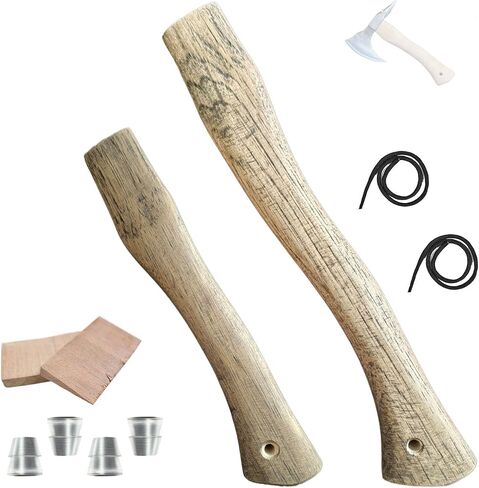 Hickory Axe Handle Replacement, 13in+11in Hatchet Handle Replacement for Camping Gardening Axe in Saudi Arabia