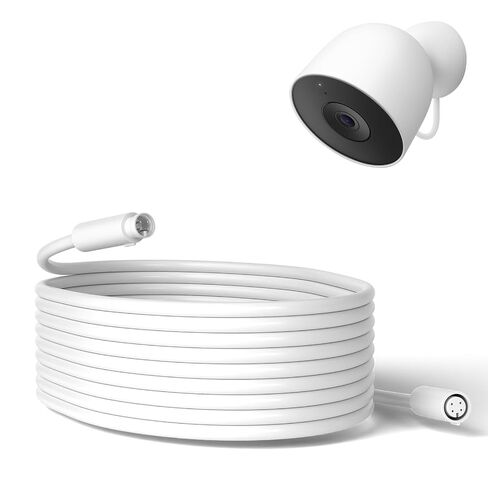 16.4FT Charging Cord for Google Nest Cam Outdoor(Wired, 2nd Gen), Weatherproof Outdoor Extension Power Cable for Flexible Placement, Extra Long Power Cord for Google Nest Outdoor Wired Camera in Saudi Arabia