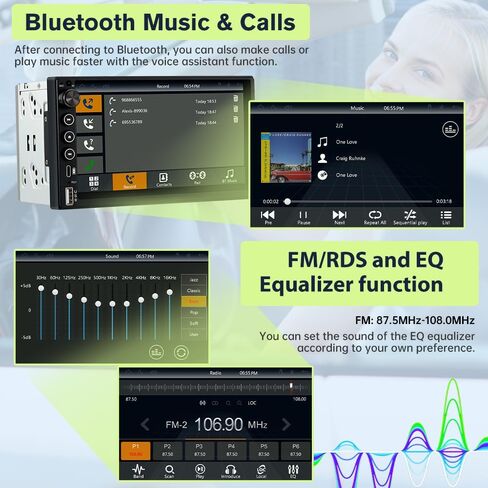 Double Din Car Radio with Wireless CarPlay & Android Auto 7 Inch in Saudi Arabia