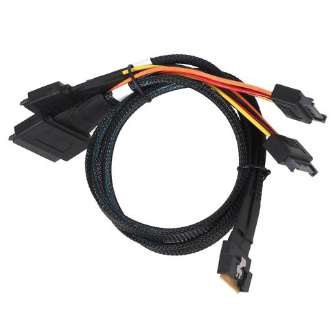كابل SlimSAS SFF-8654 8i إلى Dual U.2 SFF-8639 NVMe 0.5 متر in Kuwait