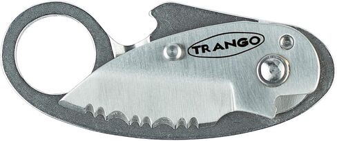 TRANGO Piranha Knife - Serrated Micro Blade w/Bottle Opener, Gray, 2 in in Saudi Arabia