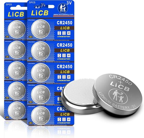 LiCB 10 Pack CR2450 Battery 3V Lithium CR 2450 in Saudi Arabia