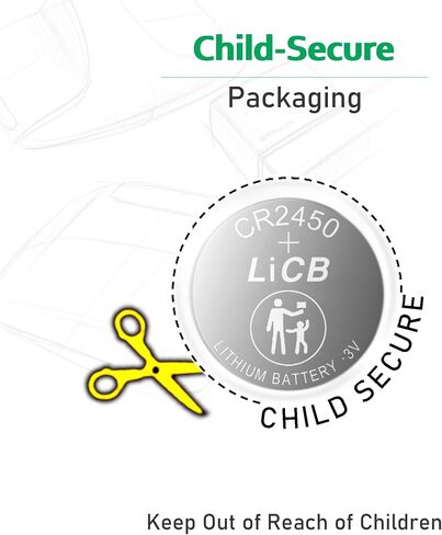 LiCB 10 Pack CR2450 Battery 3V Lithium CR 2450 in Saudi Arabia