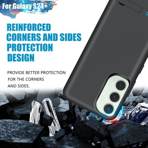 Sitong Battery Case for Samsung Galaxy S24+, 5000mAh Rechargeable Extended Battery Charging Charger Case, Add 100% Extra Juice, Not Compatible with S24 or S24 Ultra (6.7 inch) Black in Kuwait