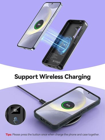 Mavulo Battery Case for Samsung Galaxy S24 Plus 6.7",10000mAh Power Bank in Kuwait