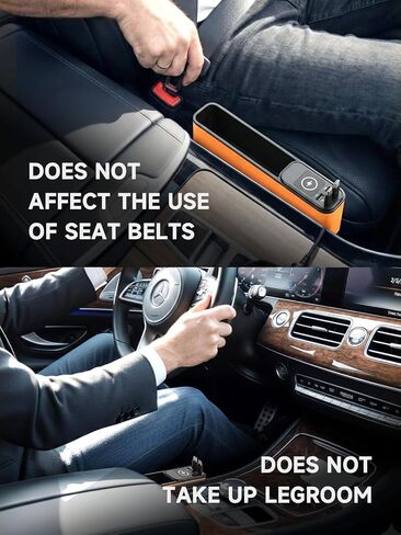 Elecshion Car Seat Gap Filler Organizer with 69W Retractable Car Charger in Saudi Arabia