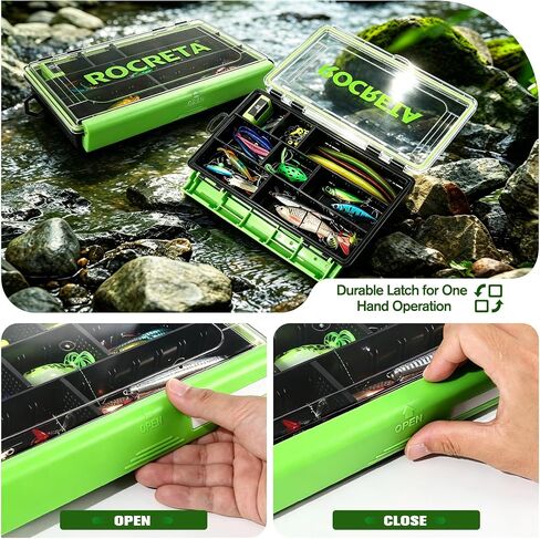 Fishing Lures Kit with Tackle Box, Trout, Bass Fishing Kit in Kuwait