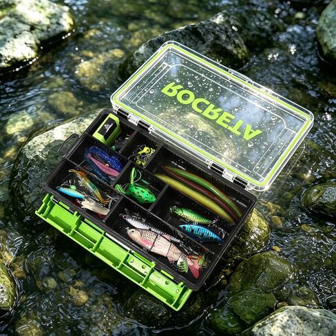 Fishing Lures Kit with Tackle Box, Trout, Bass Fishing Kit in Kuwait