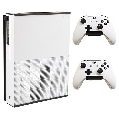 HIDEit Mounts X1S Wall Mount for Xbox One S - Patented in 2019, Made in USA - White Steel Mount for Xbox One S to Safely Store Your Xbox One S on Wall Near or Behind TV in Saudi Arabia