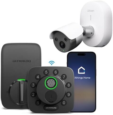 ULTRALOQ Bolt SE Smart Lock with 4K AI Security Camera, Built-in Wi-Fi, Compatible with Alexa, Google, App Remote Control in Saudi Arabia