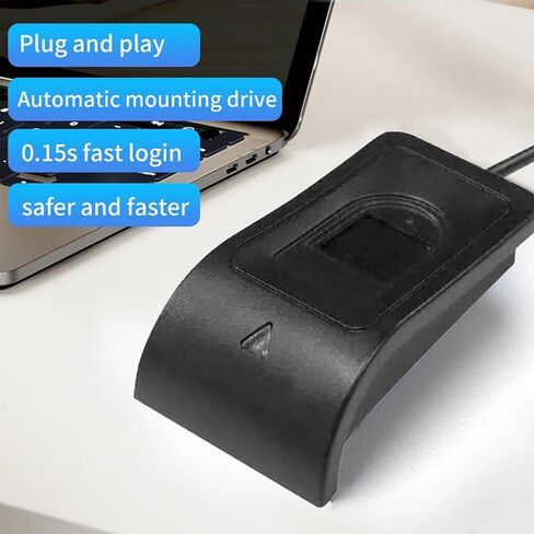 USB Fingerprint Reader for Windows 10 Hello, Biometric Fingerprint Scanner, High Security 508DPI Password Free Operation for PC Login & Office File Encryption in Saudi Arabia