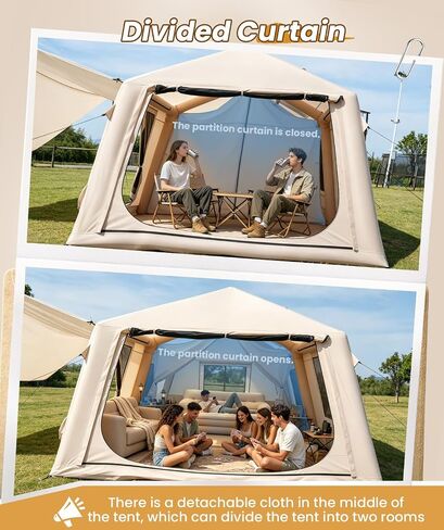 WildFinder Inflatable Tent with Awning, 116 ft² Blow Up Tent，Hot Tent in Saudi Arabia