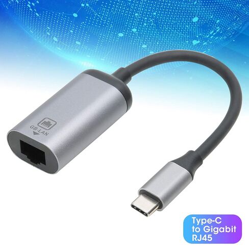 TypeC to Gigabit RJ45 Network Port Adapter Cable, High-Speed, in Saudi Arabia
