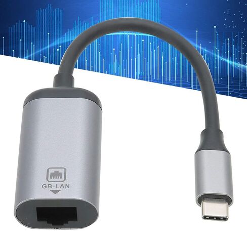 TypeC to Gigabit RJ45 Network Port Adapter Cable, High-Speed, in Saudi Arabia