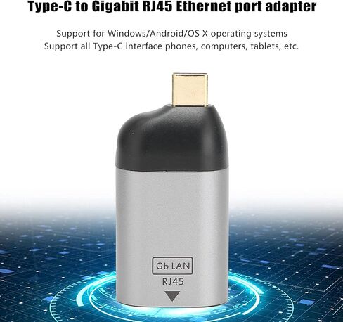TypeC Ethernet Port Adapter Gigabit RJ45 Network Converter for in Saudi Arabia