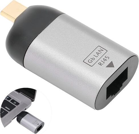 TypeC Ethernet Port Adapter Gigabit RJ45 Network Converter for in Saudi Arabia