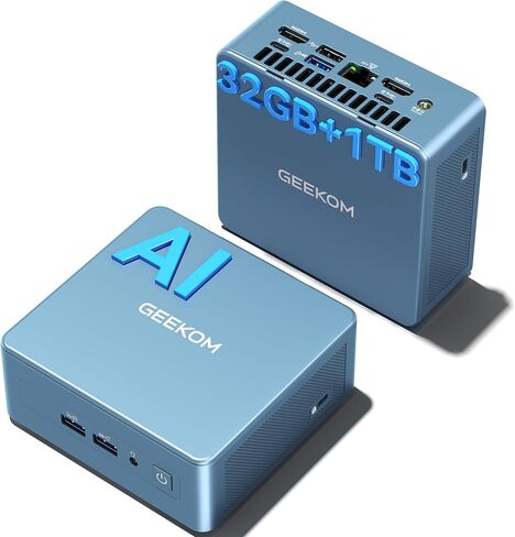 GEEKOM AX8 Mini PC Enterprise-Grade, AMD Ryzen 9 8945HS|32GB DDR5 in Saudi Arabia
