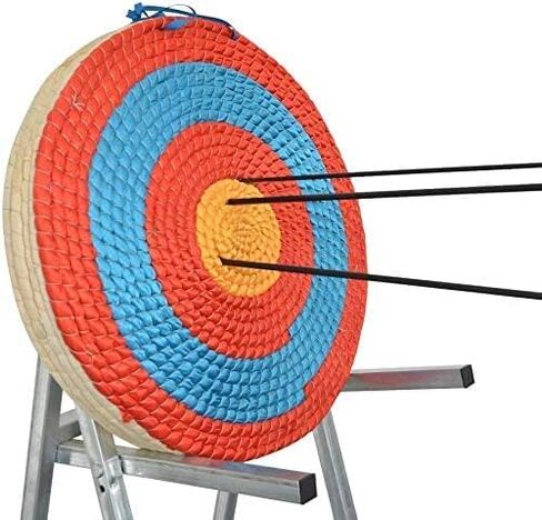 AMEYXGS 4-Ring Bullseye Archery Shooting Target Handmade Traditional Straw Target 1-5 Layer Solid Round for Outdoor Sports Hunting Shooting Practice in Saudi Arabia