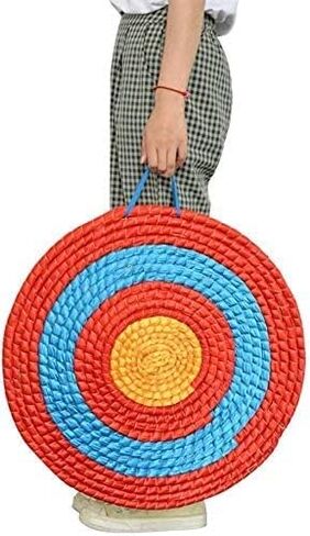 AMEYXGS 4-Ring Bullseye Archery Shooting Target Handmade Traditional Straw Target 1-5 Layer Solid Round for Outdoor Sports Hunting Shooting Practice in Saudi Arabia