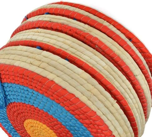 AMEYXGS 4-Ring Bullseye Archery Shooting Target Handmade Traditional Straw Target 1-5 Layer Solid Round for Outdoor Sports Hunting Shooting Practice in Saudi Arabia