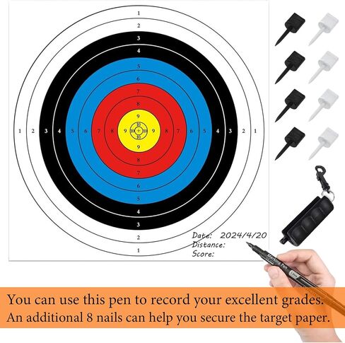 Archery Target, Archery Targets, Hunting Targets & Accessories, 16X16in - 10 Ring Bow and Arrow Targets in Saudi Arabia