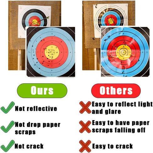 Archery Target, Archery Targets, Hunting Targets & Accessories, 16X16in - 10 Ring Bow and Arrow Targets in Saudi Arabia