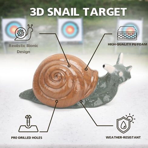 Archery Targets Snail 3D Shooter with Ground Stakes in Saudi Arabia