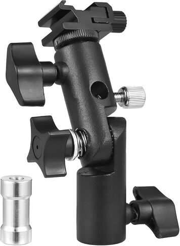 Camera Flash Bracket with Cold Shoe and Umbrella Holder in Saudi Arabia