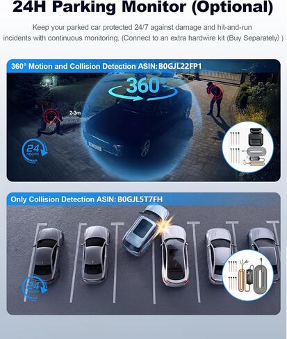 Neideso N300Pro 4K Dash Cam Front and Rear, 4 Channel 360 View Car Camera in Saudi Arabia