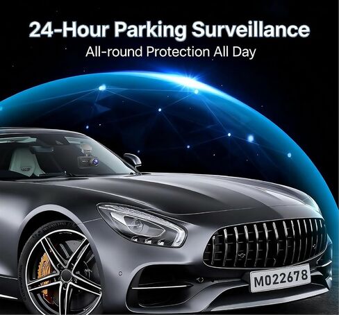 Osmo Dashcam Pro 2.0 4k with Front and Rear Camera, GPS, Free 64GB Card, Dashcam with Parking Monitoring, Parking Mode & Night Vsion, 170° Wide Angle in Kuwait