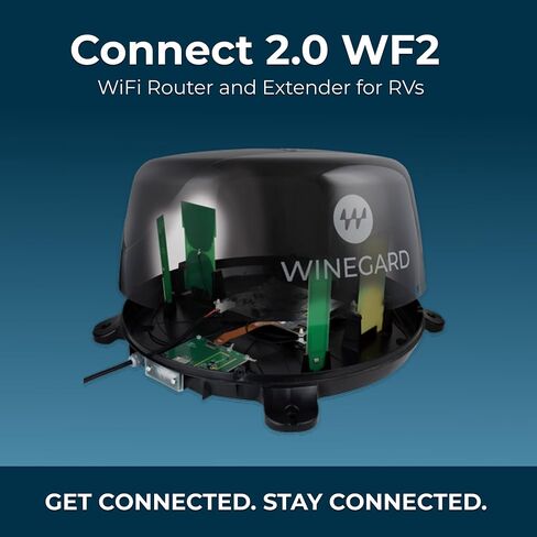 Winegard 434719 Connect 2.0 4G2 (WF2-435) 4G LTE وموسع Wi-Fi للمركبات الترفيهية in Kuwait