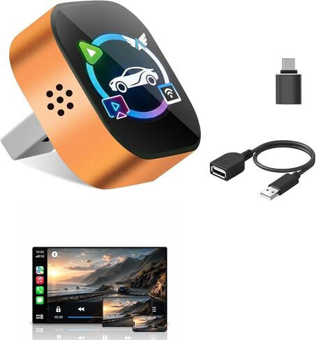 4 in 1 Wireless CarPlay Adapter, Cars Screen Mirroring Play Adapter Device in Saudi Arabia