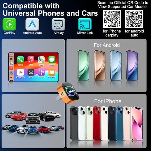 4 in 1 Wireless CarPlay Adapter, Cars Screen Mirroring Play Adapter Device in Saudi Arabia