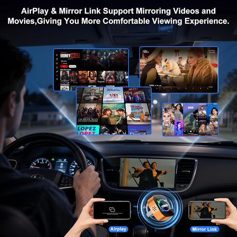 4 in 1 Wireless CarPlay Adapter, Cars Screen Mirroring Play Adapter Device in Saudi Arabia
