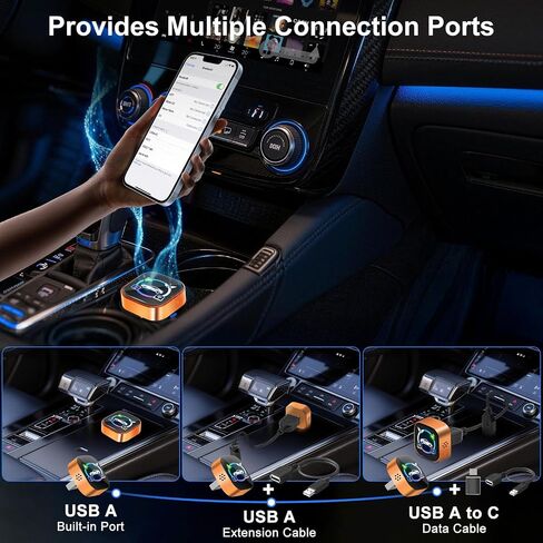 4 in 1 Wireless CarPlay Adapter, Cars Screen Mirroring Play Adapter Device in Saudi Arabia