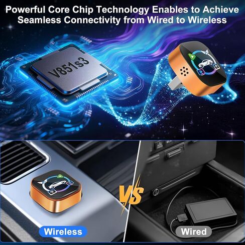 4 in 1 Wireless CarPlay Adapter, Cars Screen Mirroring Play Adapter Device in Saudi Arabia