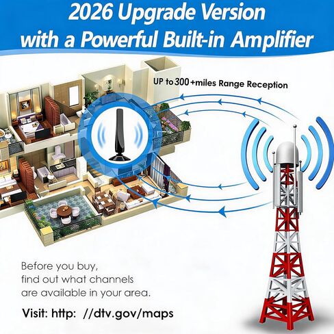 Digital TV Antenna for Smart TV Indoor,HD Antenna for TV Indoor in Saudi Arabia