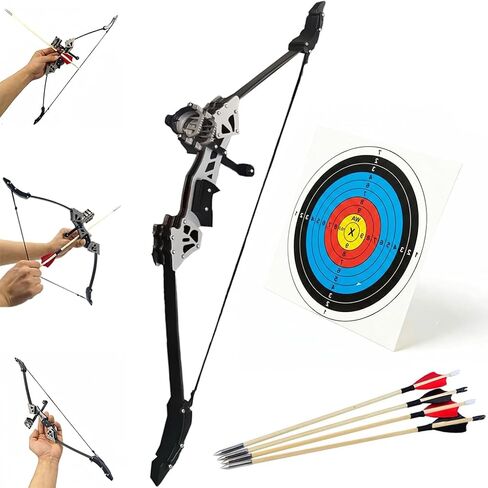 Compound Bow and Arrow Set, Right/Left Handed for Target Shooting Hunting Games Archery Bow Set Gift in Saudi Arabia