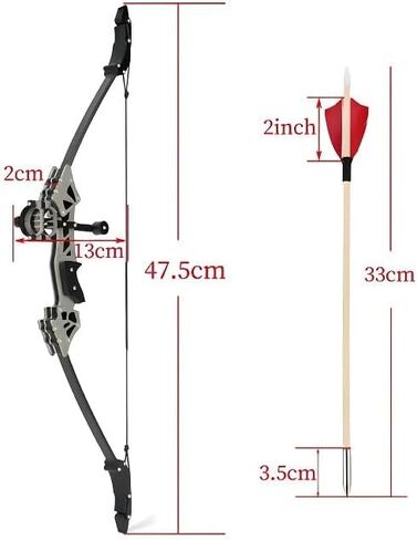 Compound Bow and Arrow Set, Right/Left Handed for Target Shooting Hunting Games Archery Bow Set Gift in Saudi Arabia