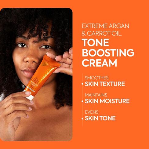 MAKARI Extreme Argan & Carrot Oil 3-Piece Gift Set | Exfoliating Soap, Tone-Boosting Body Lotion & Face Cream | Botanical Self-Care Kit for All Skin Types in Kuwait