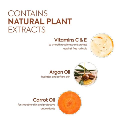 MAKARI Extreme Argan & Carrot Oil 3-Piece Gift Set | Exfoliating Soap, Tone-Boosting Body Lotion & Face Cream | Botanical Self-Care Kit for All Skin Types in Kuwait