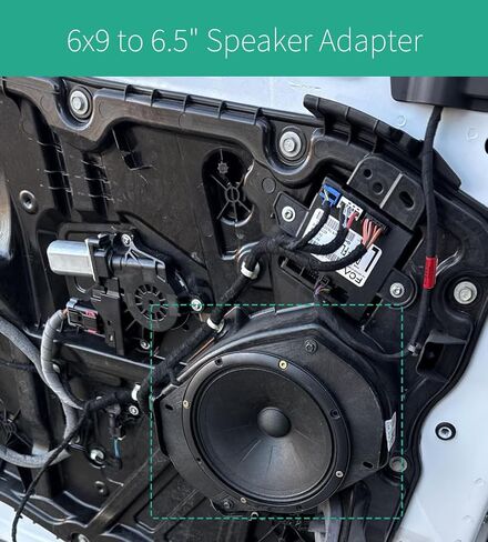 1 Pair 6x9 to 6.5 Inch Speaker Adapter, Compatible with Select Dodge Chrysler Jeep Models in Saudi Arabia