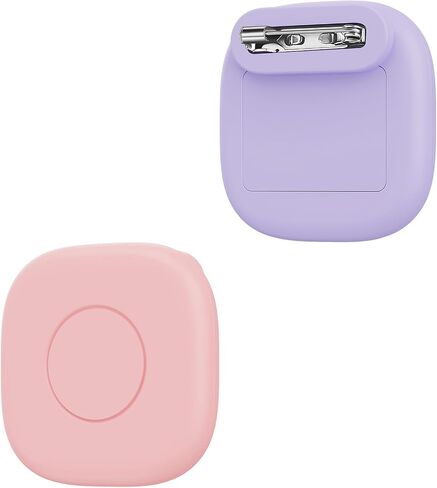 Silicone Case for Tile Mate 2024/2022 with Safety Pin, 2 Pack Waterproof Hidden Holder for Life360 Tile Tracker | Secure & Discreet | for Kids Elderly Clothing Luggage (Pink/Purple) in Saudi Arabia