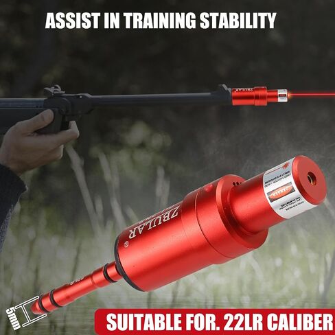 ZBULAR 2nd-Laser Training Cartridge for Cal .22lr- for Dry Fire Laser Training Cartridge, Lasts 50,000 dryfire Rounds-Fires Every Time with Pinpoint Accuracy,USB-C Rechargeable Feature (.22lr) in Saudi Arabia