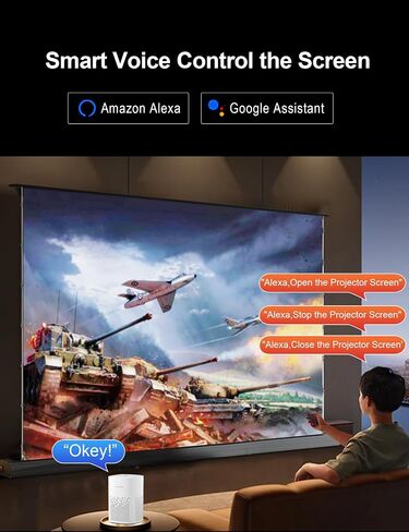 IN&VI Matte White Floor Rising Projector Screen Motorized for UST Long/Standerd Throw Projector in Saudi Arabia