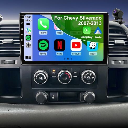 5GWifi Upgrade Radio for GMC Sierra Chevy Silverado 1500 2500 3500 2007-2014, Express Van 1500 2500 3500 2008-2026, Tahoe Yukon 2007-2014, Impala 8"Touchscreen Stereo Wireless Carplay Android Auto GPS in Saudi Arabia