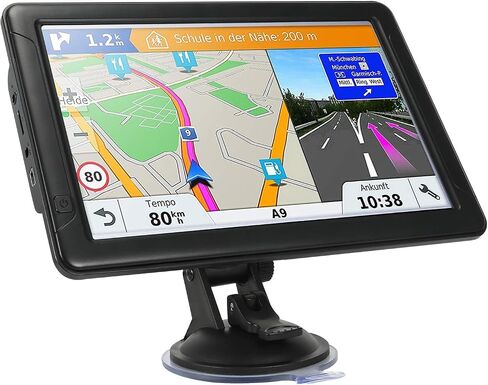GPS Navigator for Car Truck RV，Latest 2026 Map 9" Touch Screen Car GPS in Saudi Arabia
